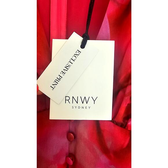 Runaway The Label Litsa Dress Pink/Red, Sexy,  NWT, NEW, SZ XS or  SZ 2 - Picture 9 of 10